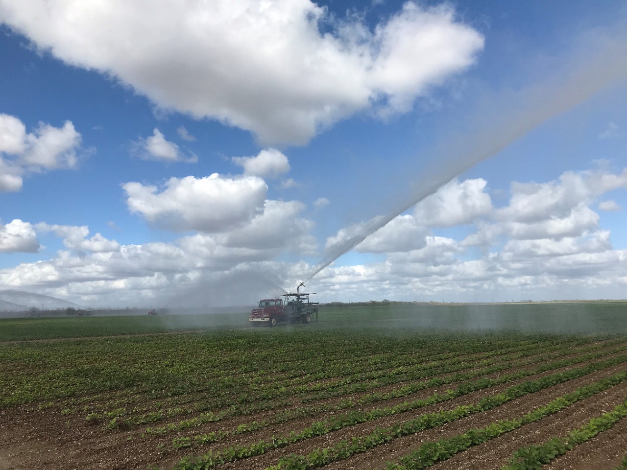 A sprinkler gun irrigation system