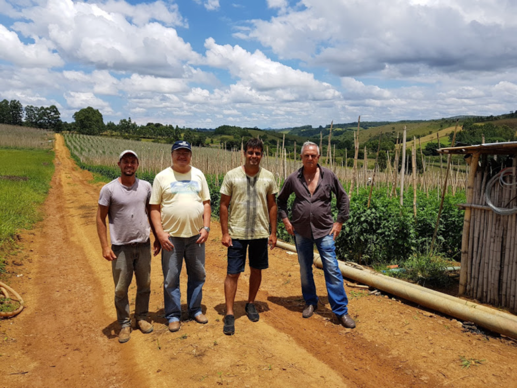 Produtores de tomate Compack que participaram de palestras sobre o manejo da lavoura com porta-enxertos.