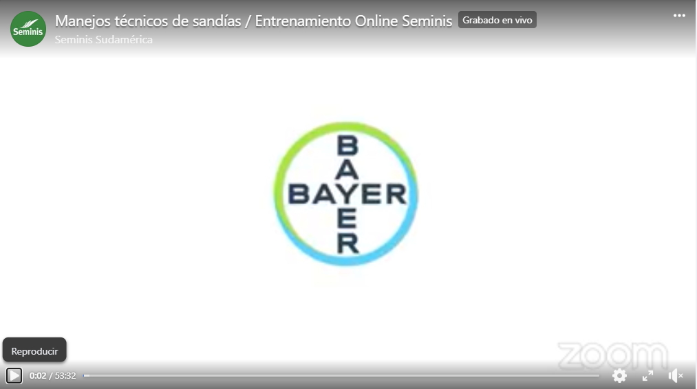 Manejos técnicos de sandías / Entrenamiento Online Seminis